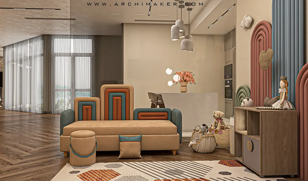 تصميم ديكور داخلي لفيلا مودرن، المملكه العربيه السعوديه