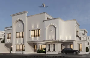 تصميم واجهة فيلا، نيو كلاسيك، المملكة العربية السعودية