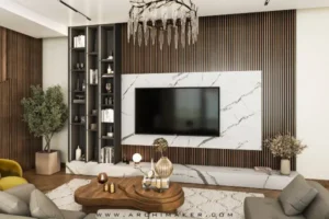 حساب الكميات تصميم الديكور الداخلي لفيلا مودرن