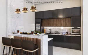 حساب الكميات تصميم الديكور الداخلي لفيلا مودرن