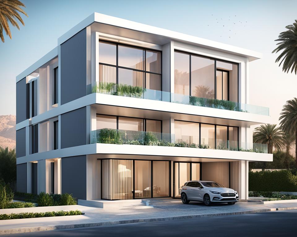 التصميم ثلاثي الأبعاد في مخططات عمائر سكنية