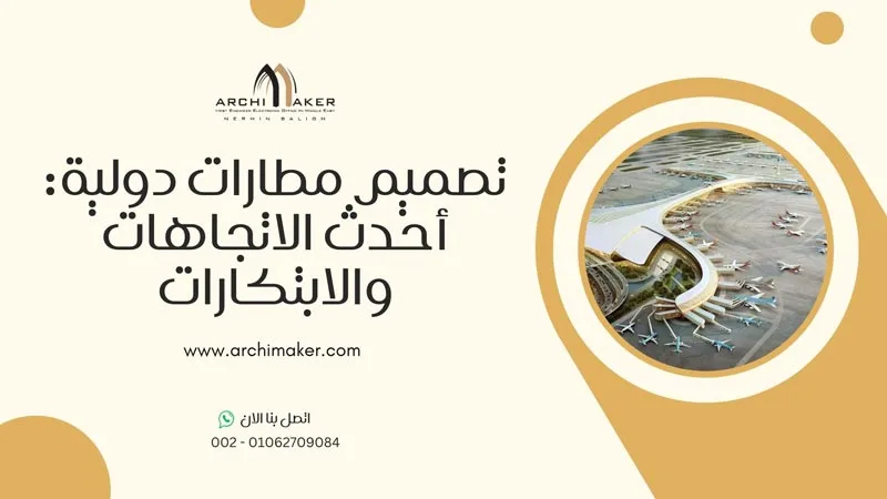 تصميم مطارات دولية أحدث الاتجاهات والابتكارات