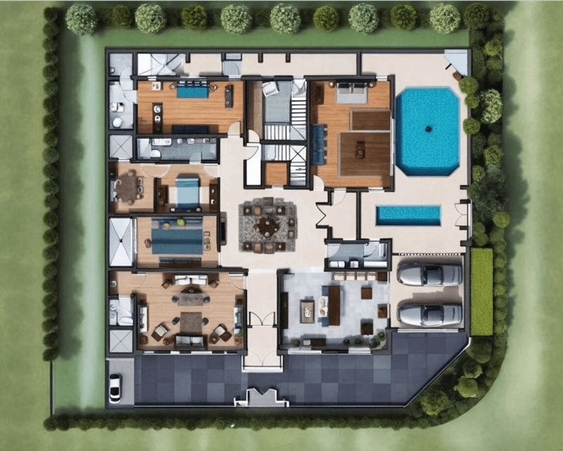 نماذج مخططات شقق سكنية في السعودية - تصاميم حديثة