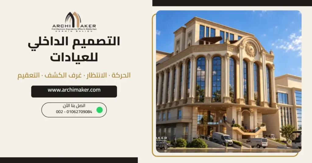 التصميم الداخلي للعيادات – مستشفى خاص في جدة من تصميم أركيميكر