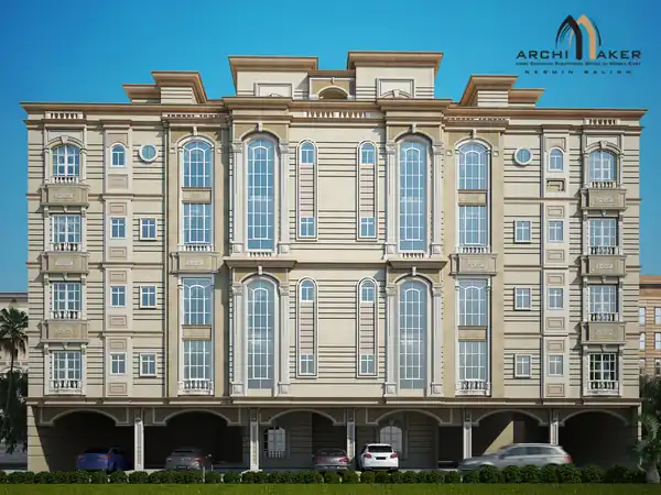 منظور العمارة السكنية لشركة كندا السعودية في حي الرحمانية بجدة من تصميم أركيميكر