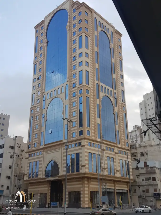 مبنى فندق المنصور في مكة المكرمة بعد التنفيذ – تصميم أركيميكر