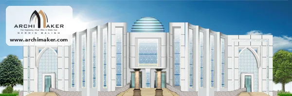 مقترح الواجهة الحديثة لقصر أفراح Rasis لشركة السردار من تصميم أركيميكر